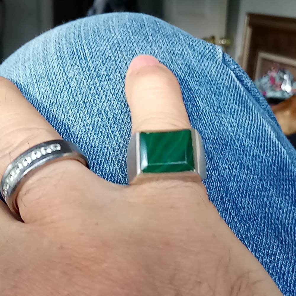 Solid Silver Ring - image 1